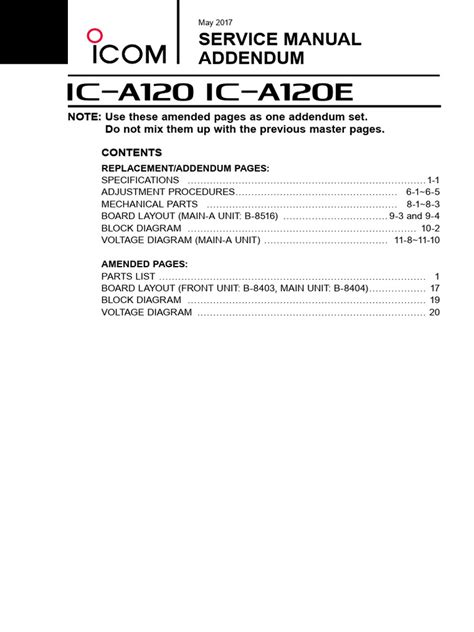 A120 Service Manual | PDF