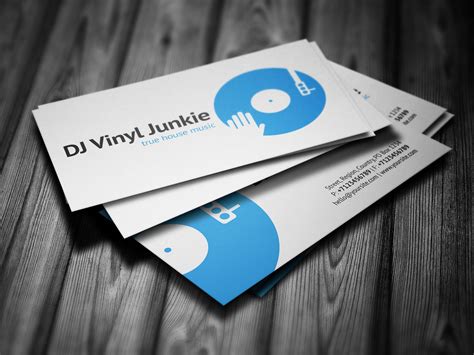 Vinyl DJ Business Card | This business card template may be … | Flickr