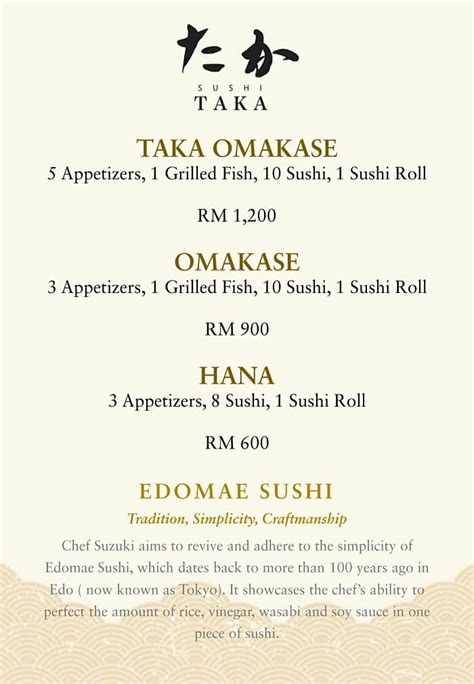 TAKA - Japanese, The St. Regis Kuala Lumpur, Kuala Lumpur | TABLEAPP