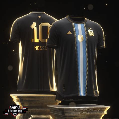 Argentina 2023 Golden Bisht | Messi 10 Special Edition Football Jersey ...