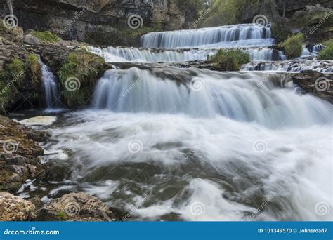 Willow River Waterfall stock photo. Image of calm, motion - 101349570