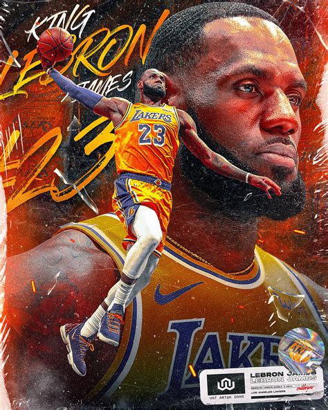 Nba Poster | Lebron James | Los Angeles Lakers on Behance Lebron James ...