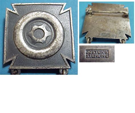 US WWII Badge Driver & Mechanic Award Sterling - THE QUARTERMASTER