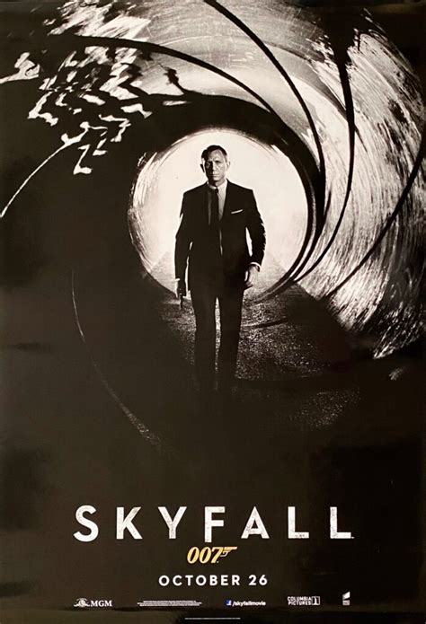 Original James Bond: Skyfall Movie Poster - 007 - Daniel Craig