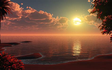 2880x1800 Beautiful Beach Sunset Artwork Macbook Pro Retina ,HD 4k Wallpapers,Images,Backgrounds ...