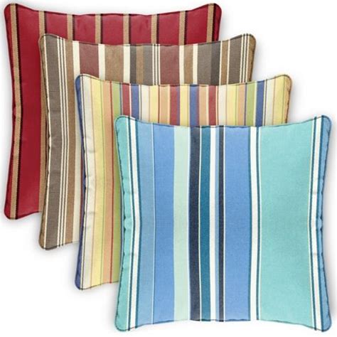 Square Outdoor Pillow 18x18 Stripes CD18P | CozyDays