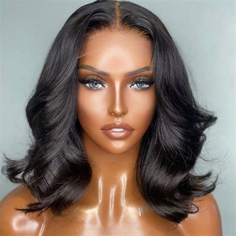 LuvMe Hair 5x5 Lace Closure Wigs Glueless Loose Wave Lace Front Wigs Human Hair 16Inch 16 Inch ...