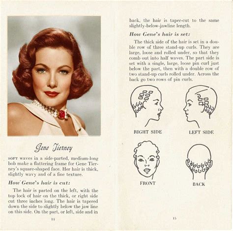 10-HOLLYWOOD-HAIRSTYLES-of-the-50s---gene-tierney 1950s Hairstyles ...