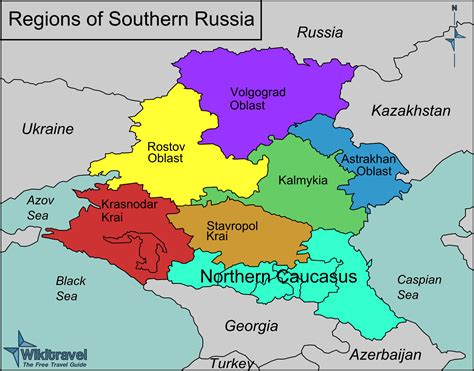 File:Southern Russia regions map.png - Wikitravel