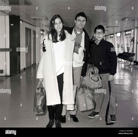 Actor Ian McShane and his children Morgan 11 and Kate 15 leaving Heathrow Airport for Los ...