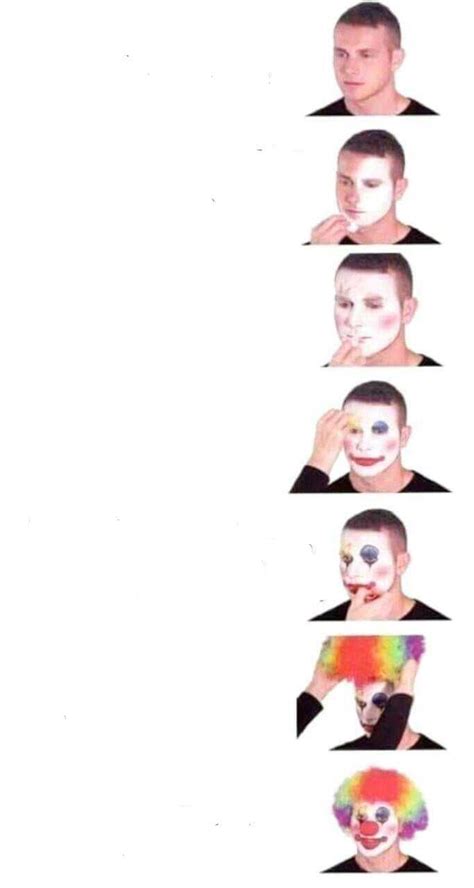 Clown makeup complete Blank Template - Imgflip