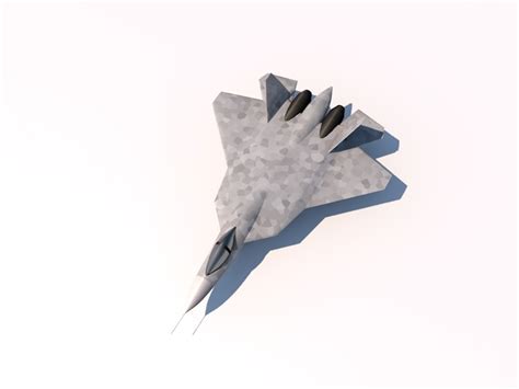 3ds max sukhoi pak fa fighter