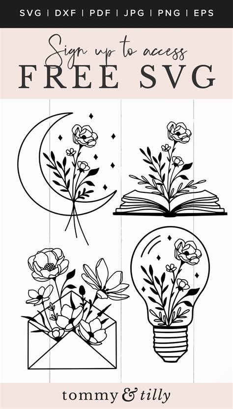 Wildflower SVG Mini Bundle - FREE Files for Cricut - Tommy & Tilly ...