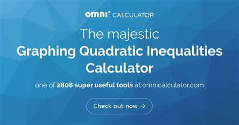 Graphing Quadratic Inequalities Calculator