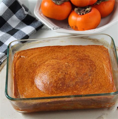 Easy Persimmon Pudding