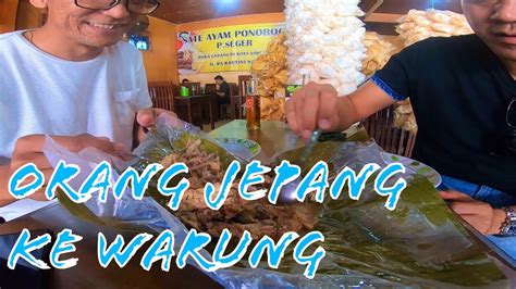 Ekspresi lucu orang Jepang makan di warung - YouTube