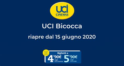 Uci Cinemas Bicocca riapre il 15 giugno