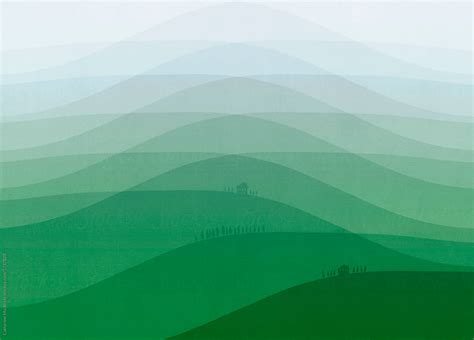 "Rolling Hills An Abstract Landscape Design" by Stocksy Contributor ...