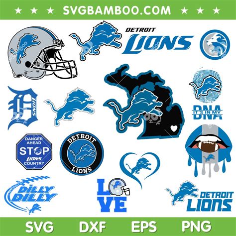 Detroit Lions SVG Bundle