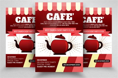 Cafe Flyer Template By Designhub | TheHungryJPEG