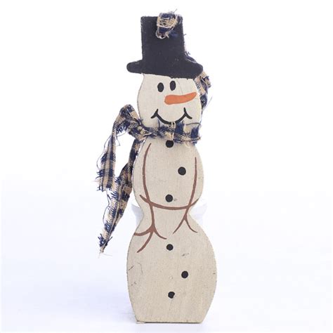 Rustic Wood Snowman Ornament - Christmas Ornaments - Christmas and Winter - Holiday Crafts