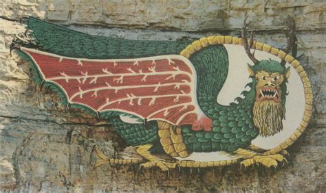 The Piasa Bird plaque that hung at Norman's Landing until 1996 | Dinosaur history, Mythology art ...