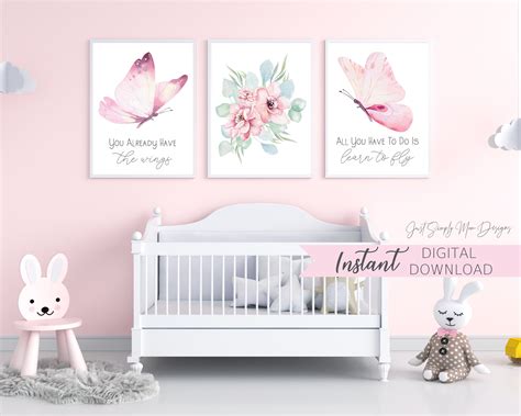 Butterfly Nursery Decor nursery Wall Decor for Baby Girl - Etsy