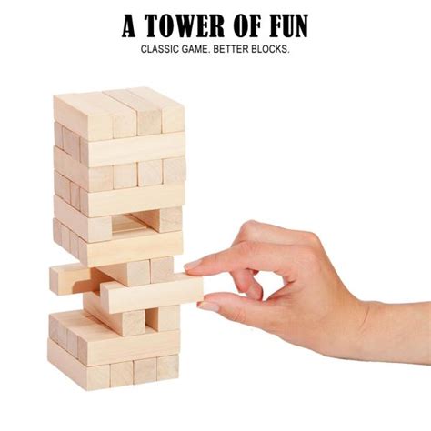 Buy 54 Pcs Wooden Jenga Game | The Toy Factory