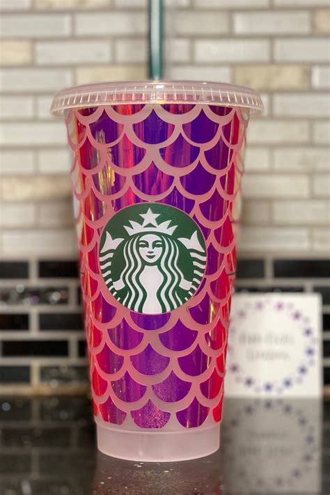 Mermaid Starbucks cup reusable Starbucks cup mermaid | Etsy