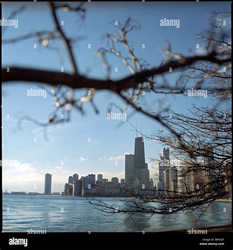 Chicago skyline view Stock Photo - Alamy