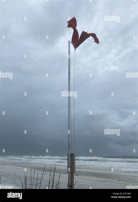 Hurricane warning flag hi-res stock photography and images - Alamy