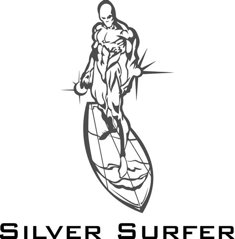 Silver Surfer logo Svg, Avengers Svg, Avengers Clipart, Marv - Inspire ...