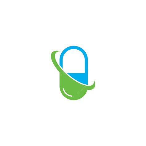 Premium Vector | Pill logo vector icon illustration