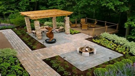 Square Patio Landscape Design - YouTube