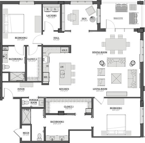 Lincoln Floor Plan Detail | The Manhattan St. Petersburg