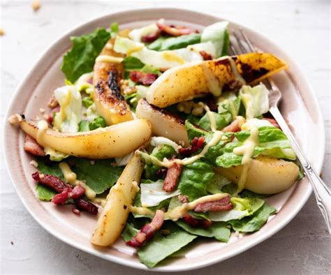 Salada de pera e bacon com molho de mostarda - Cookidoo® – the official Thermomix® recipe platform