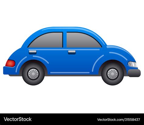 Blue car icon Royalty Free Vector Image - VectorStock