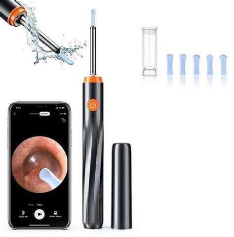 Hannea Ear Wax Remover Tool Kit Camera With 6 Ear Spoons Ear Cleaner Tool Wireless Hd Otoscope ...