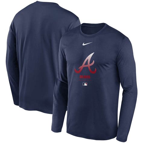 Men's Atlanta Braves Nike Navy Authentic Collection Legend Performance ...