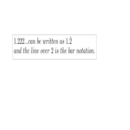 Bar Notation Overview & Examples | What Does a Line Over a Number Mean ...