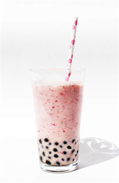 Strawberry-Banana Bubble Tea | Bubble tea recipe, Boba tea recipe, Bubble tea