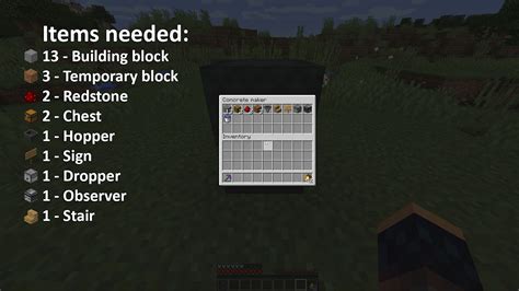 How to build automatic concrete maker in Minecraft