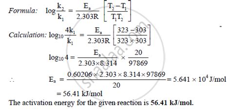 Fantastic Activation Energy Formula Gcse Chemistry Revision Cards