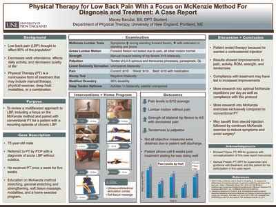 Case Report Posters | Physical Therapy Student Posters | University of New England