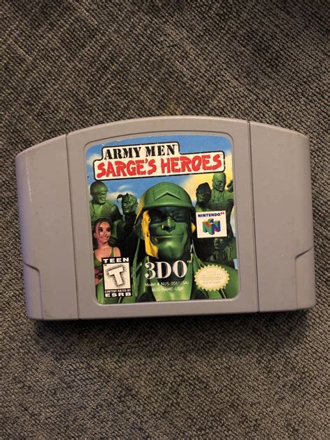 Army Men Sarges Heroes N64 on Mercari | Army men, Army, Hero