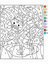 Color By Numbers coloring pages sketch template