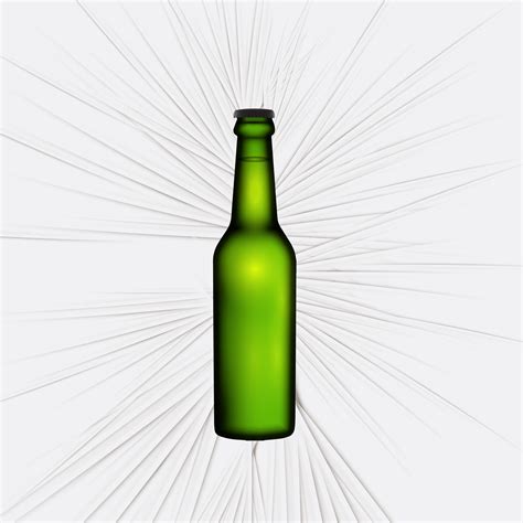 Green realistic bottle of beer, vector illustration 316736 Vector Art at Vecteezy