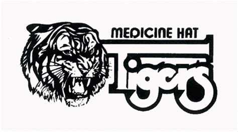 Medicine Hat Tigers hockey logo from 1997-98 at Hockeydb.com