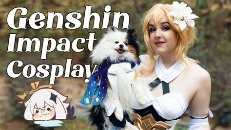 Genshin Impact Cosplay Costume BTS | Paimon and Lumine - YouTube