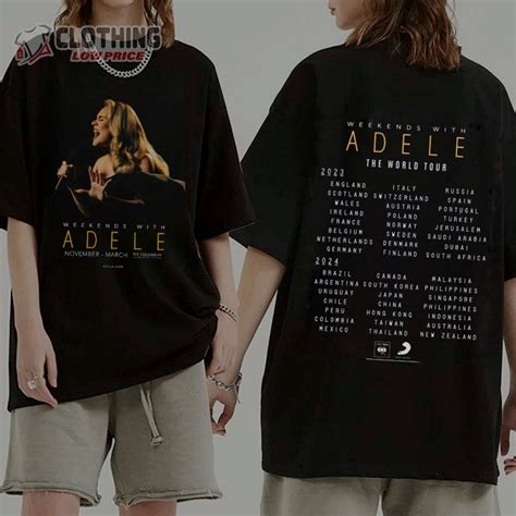 Adele Tour 2023-2024 Weekends With Adele Merch Adele Las Vegas World ...